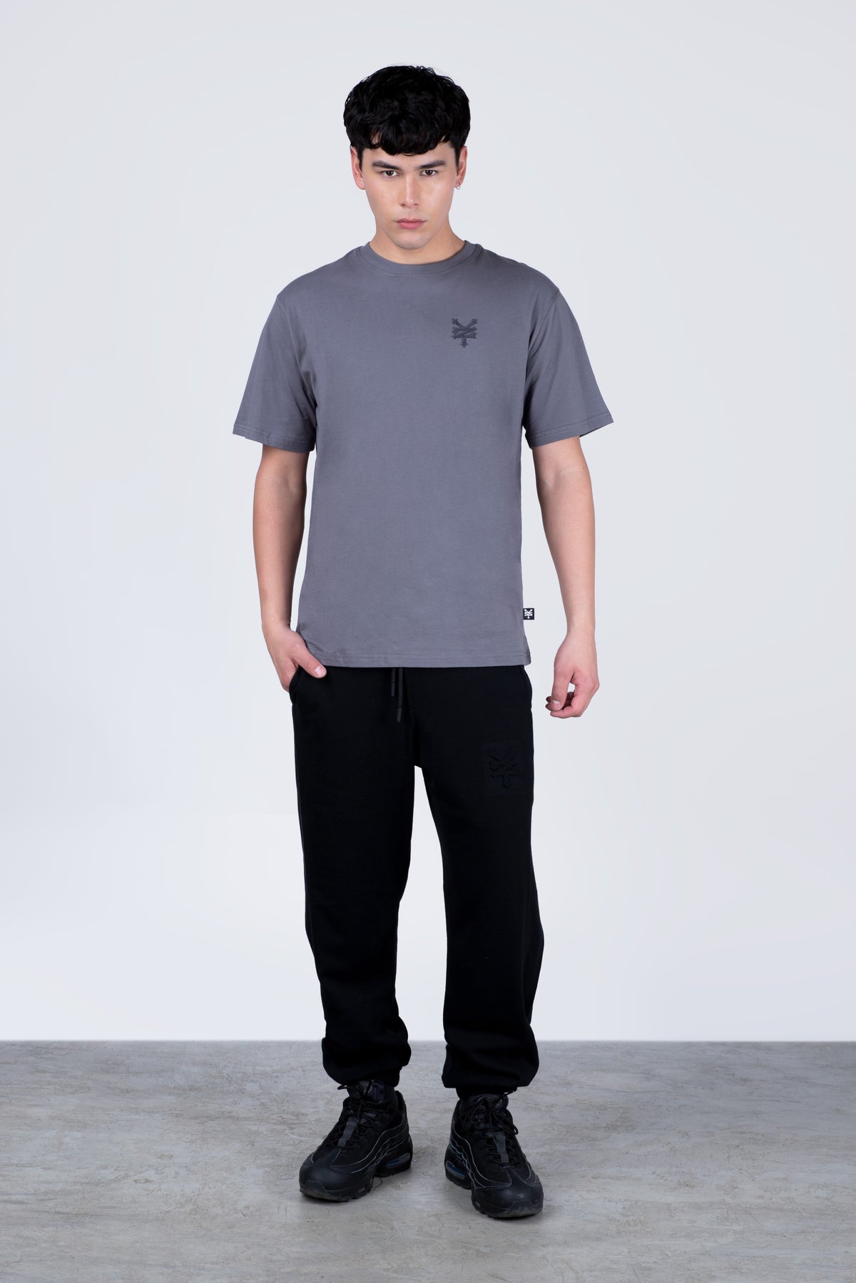 Polera Manga Corta Original Well Gris