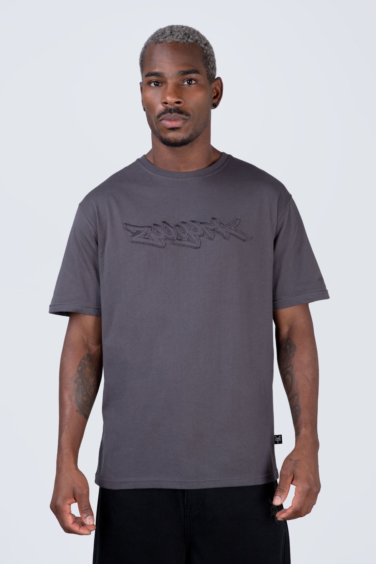 Polera Manga Corta Silent Gris