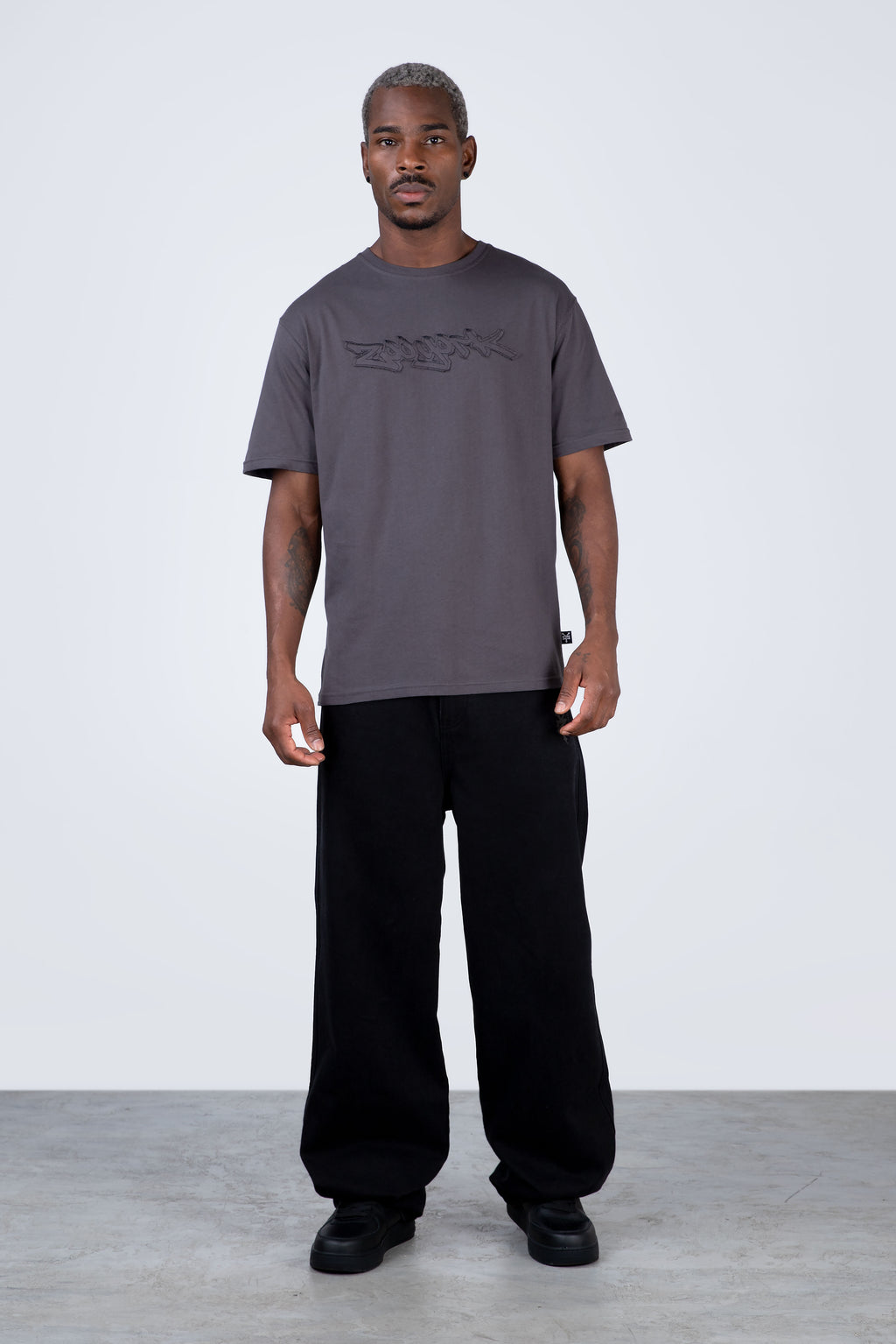 Polera Manga Corta Silent Gris