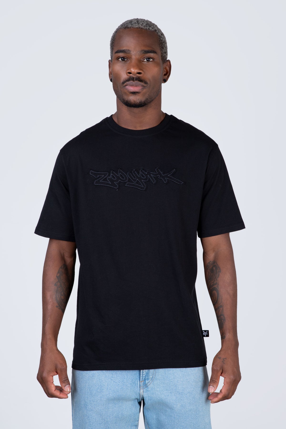 Polera Manga Corta Silent Negro