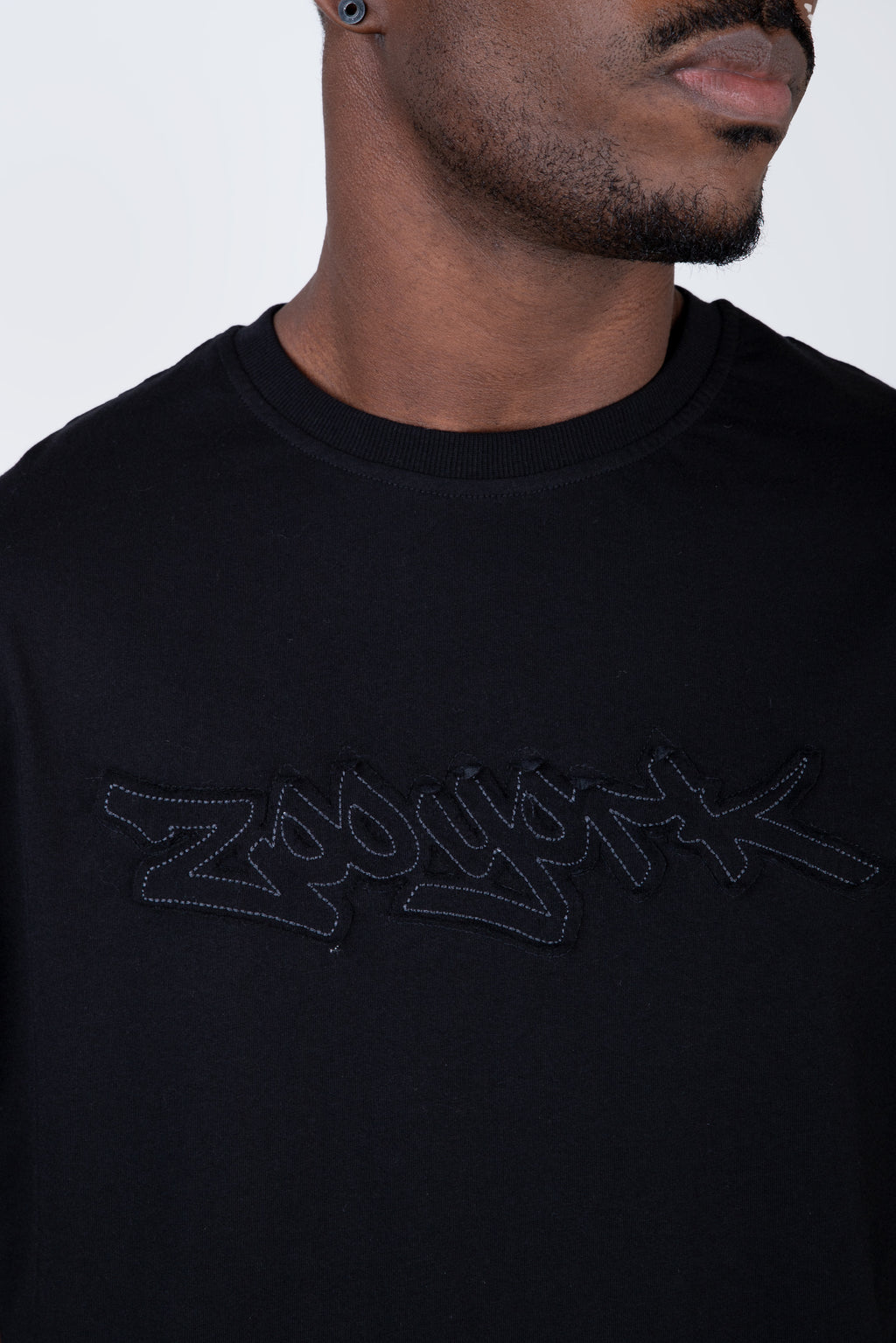 Polera Manga Corta Silent Negro