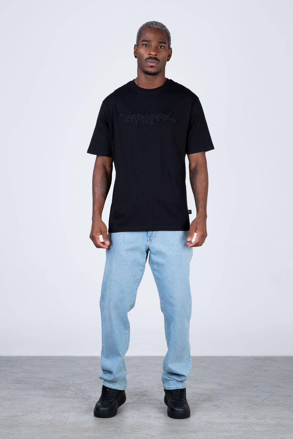 Polera Manga Corta Silent Negro