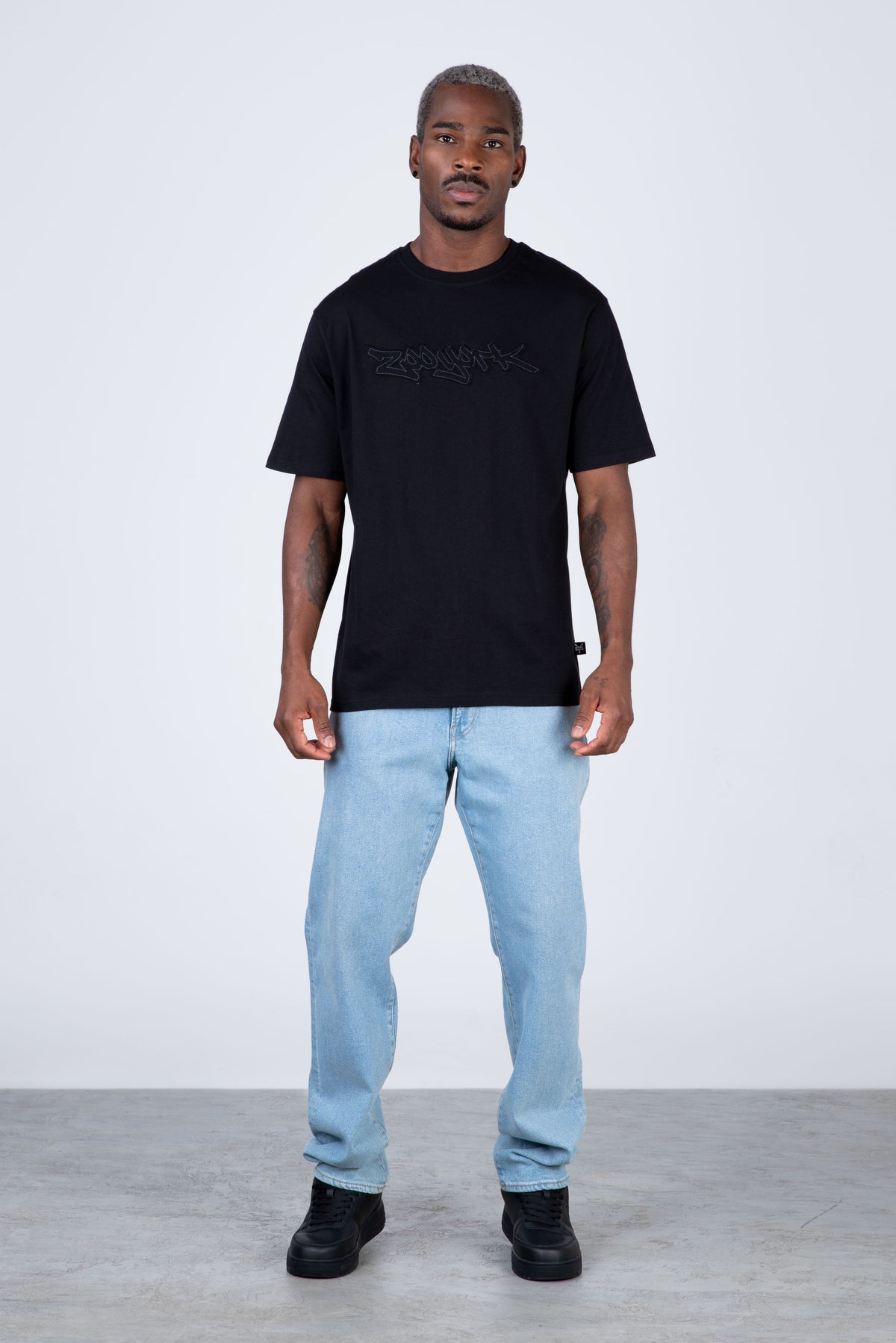 Polera Manga Corta Silent Negro