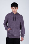 Poleron Con Gorro North Morado