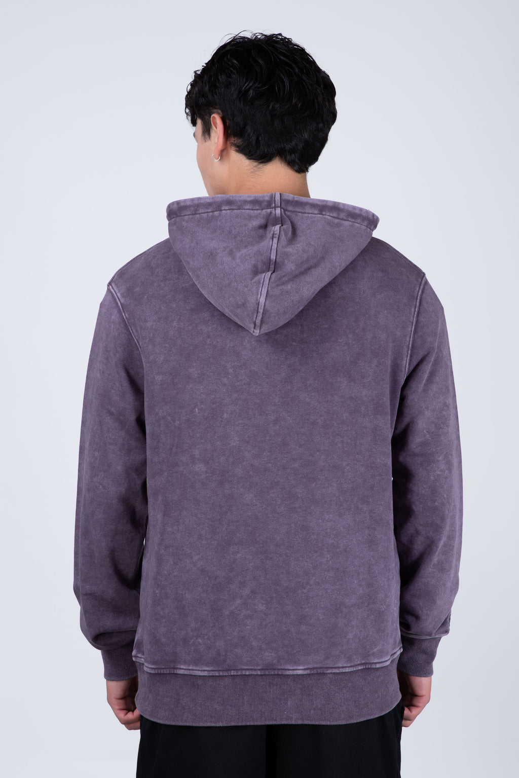 Poleron Con Gorro North Morado
