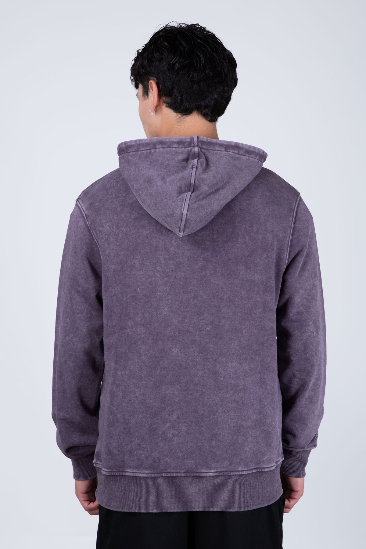 Poleron Con Gorro North Morado
