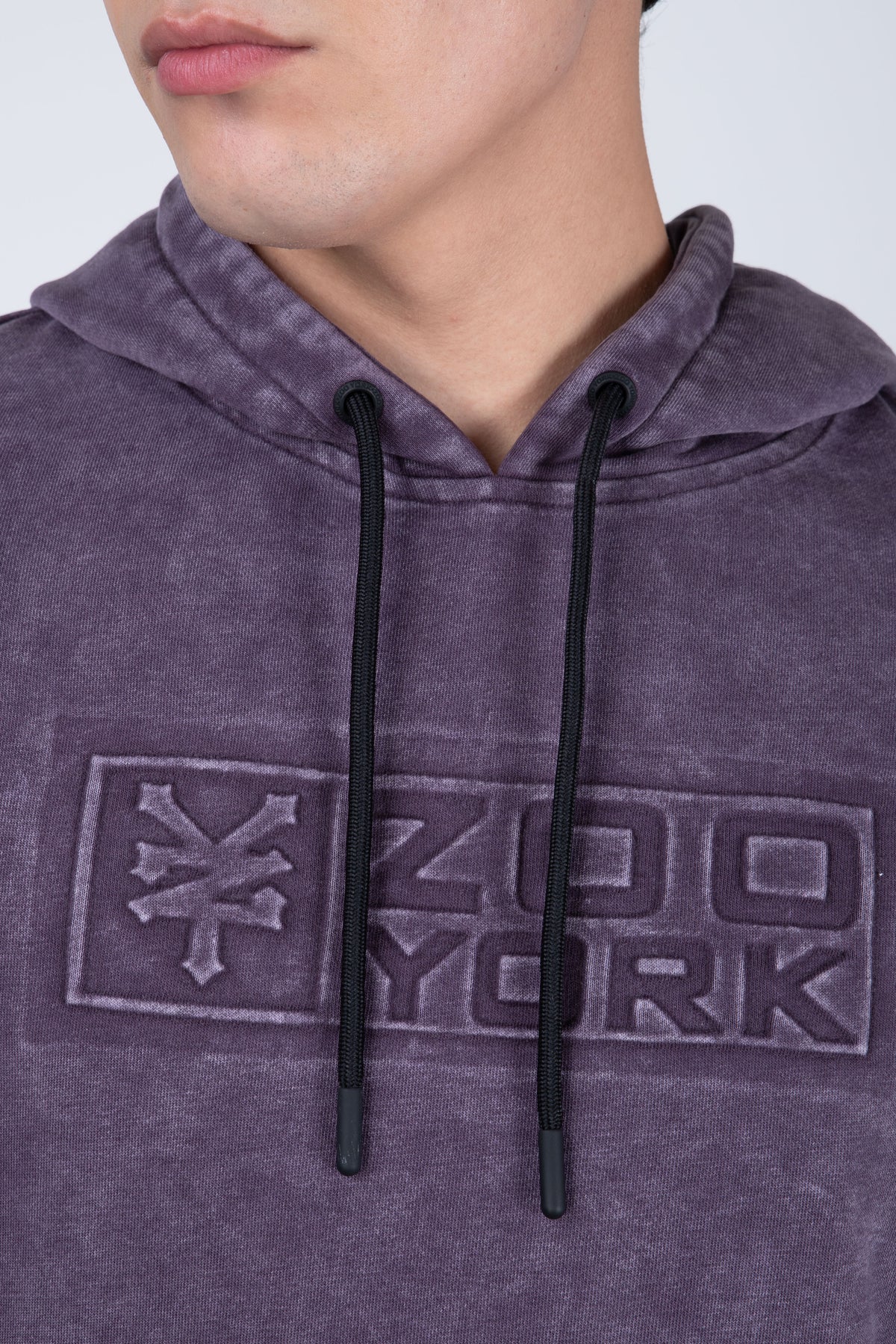 Poleron Con Gorro North Morado