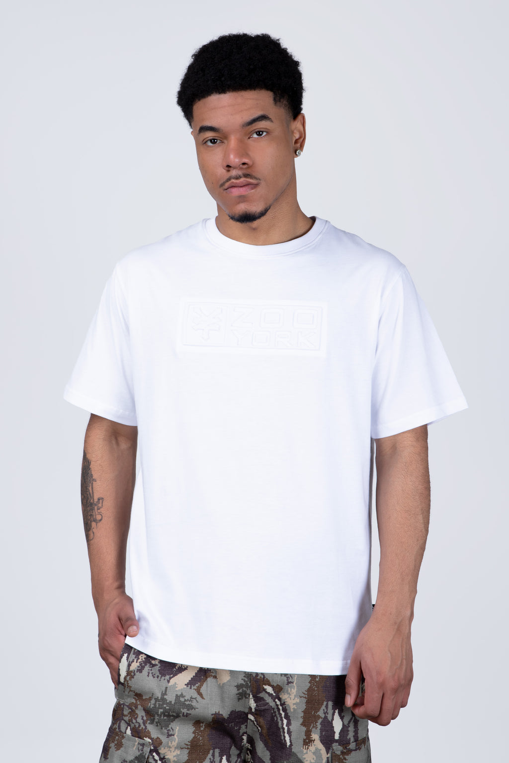 Polera Manga Corta North Blanco