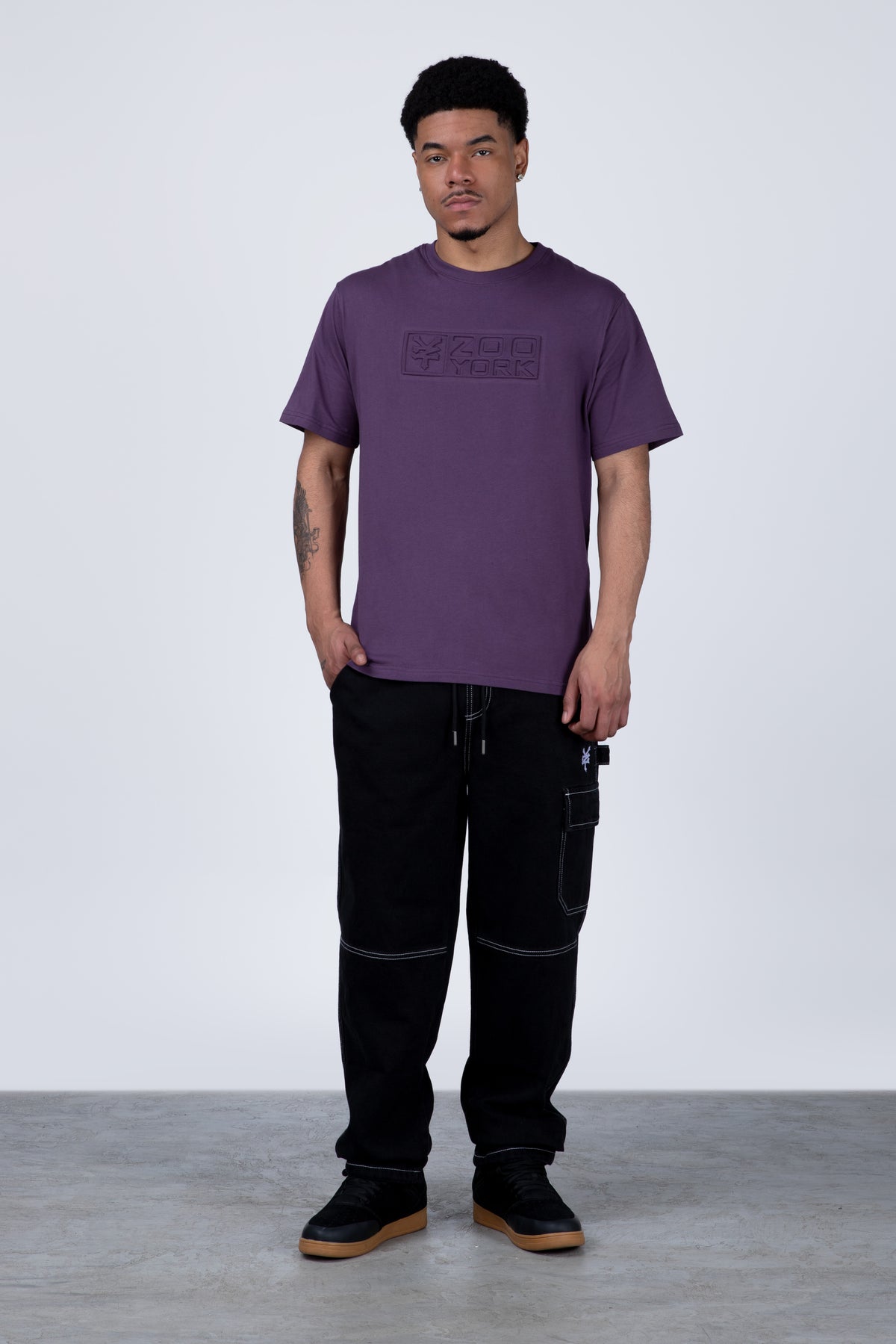 Polera Manga Corta North Morado