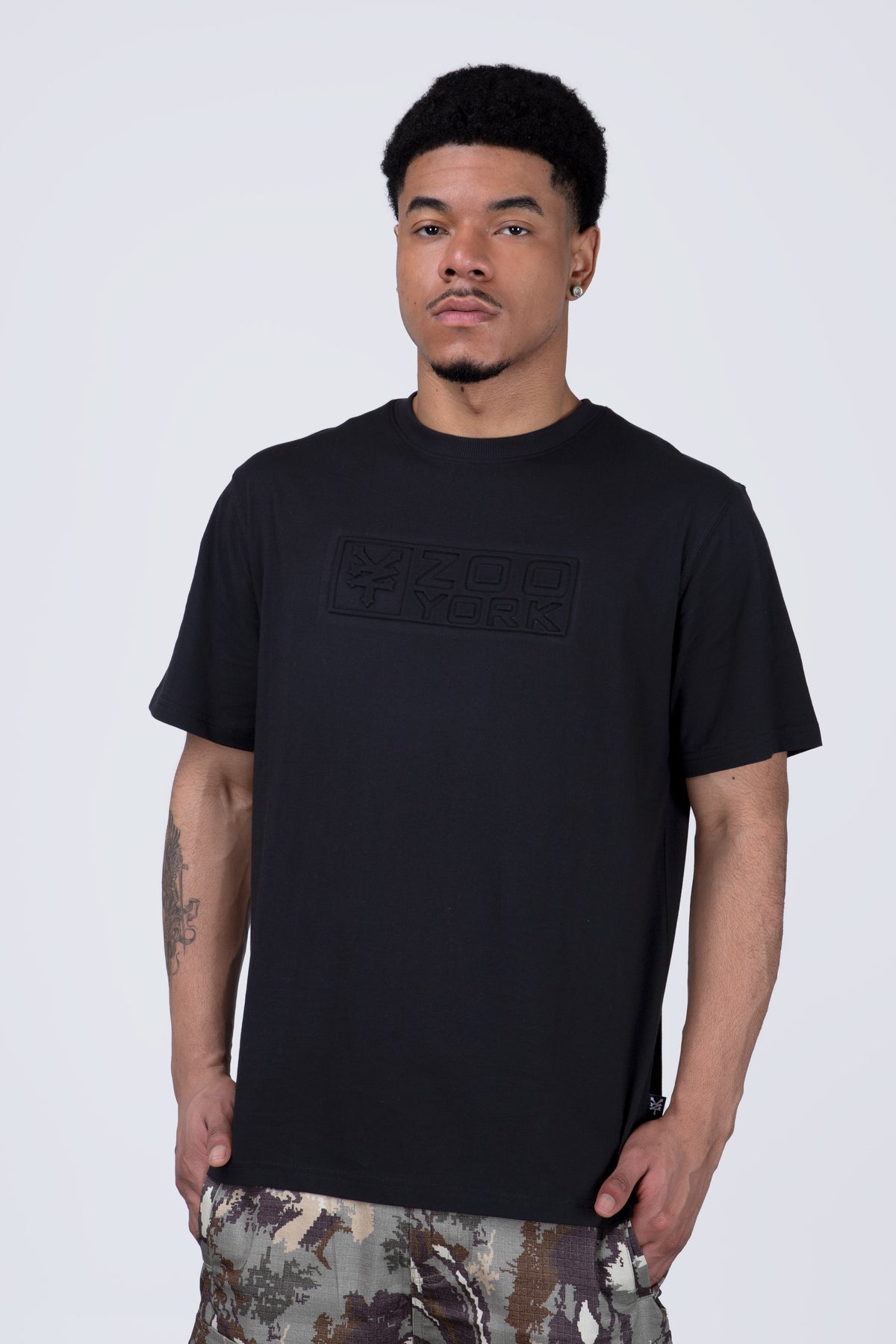 Polera Manga Corta North Negro