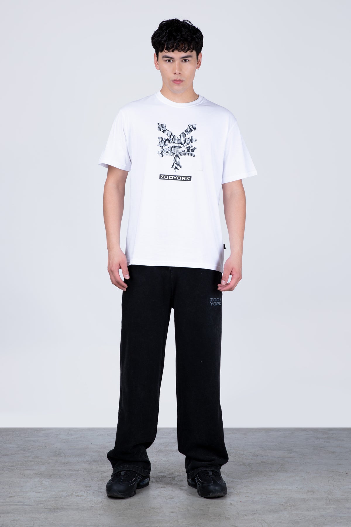 Polera Manga Corta Snake Blanco
