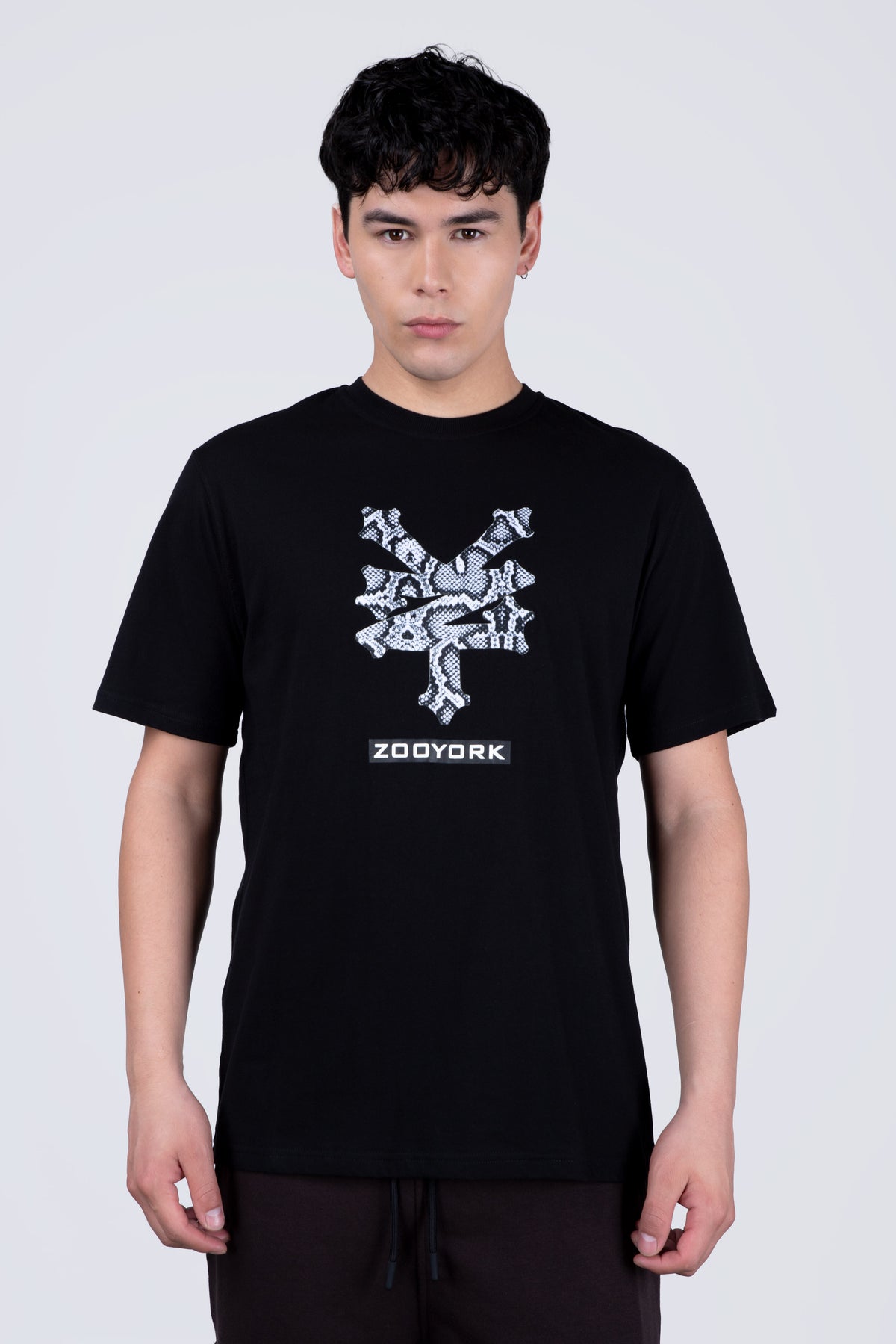 Polera Manga Corta Snake Negro