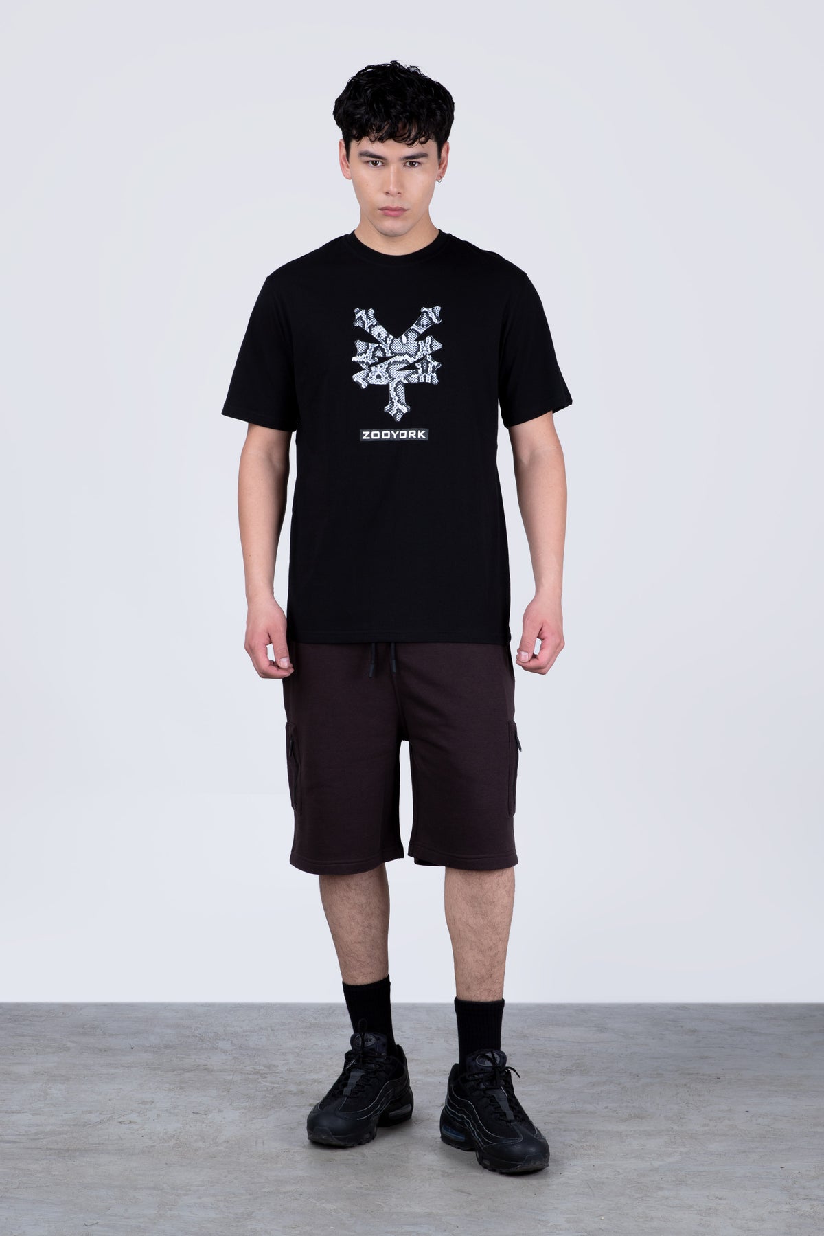 Polera Manga Corta Snake Negro