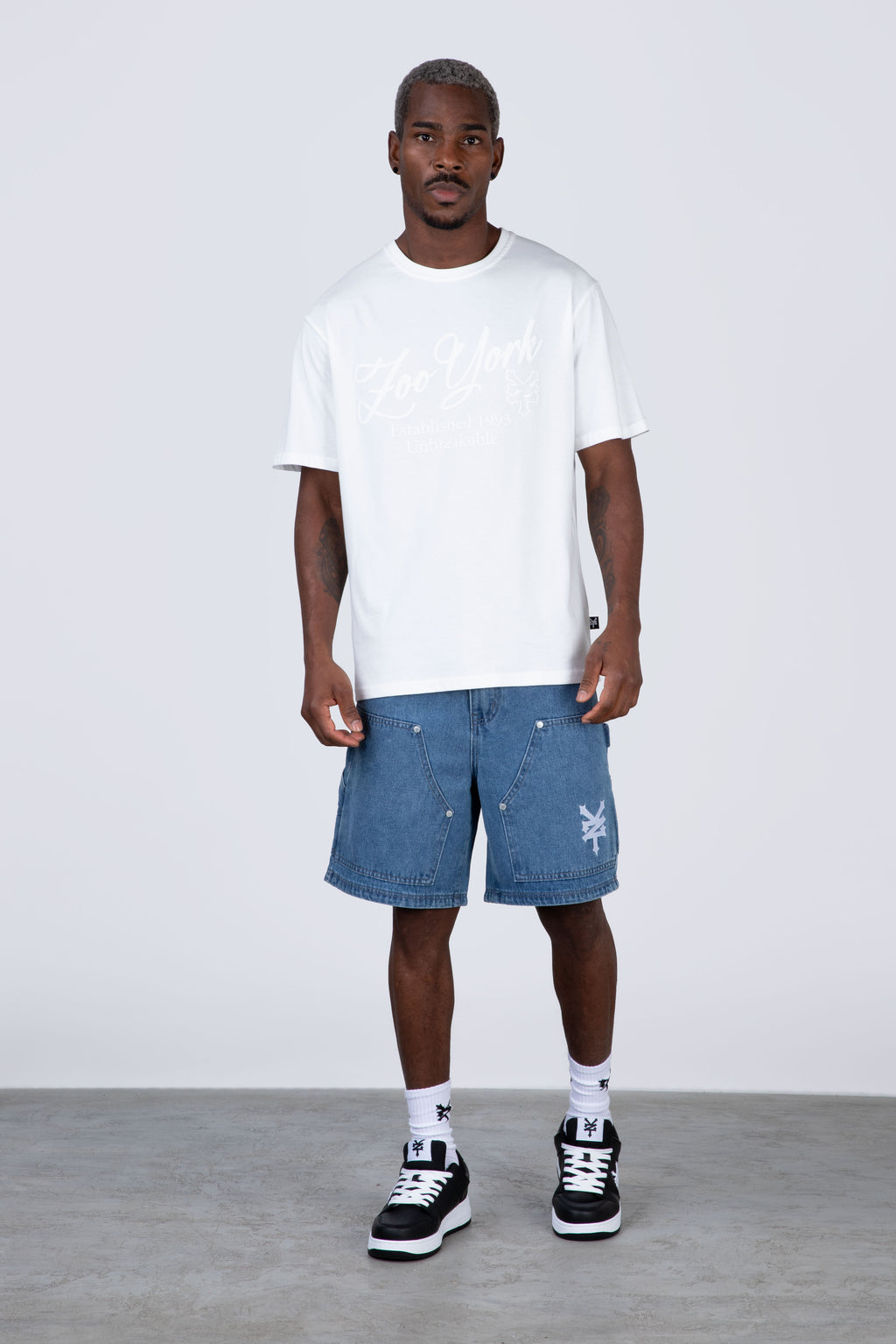 Polera Manga Corta Roots Blanco