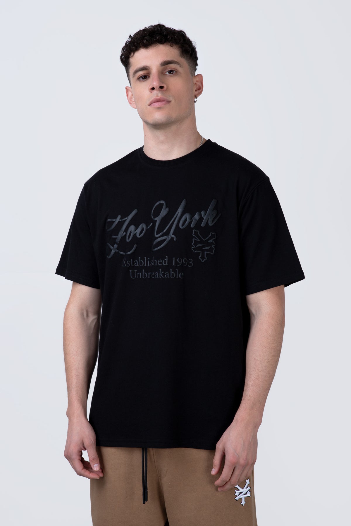 Polera Manga Corta Roots Negro