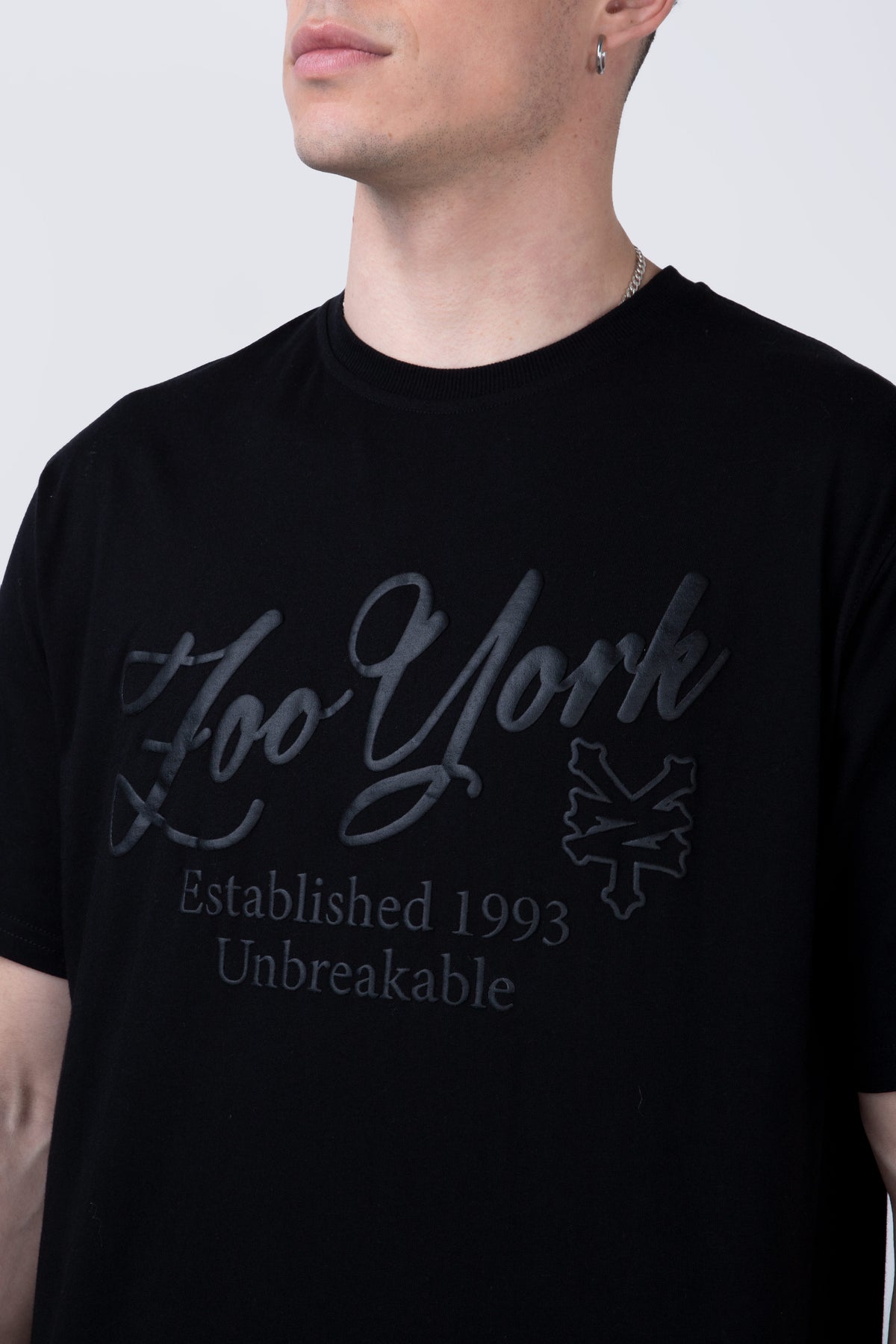 Polera Manga Corta Roots Negro