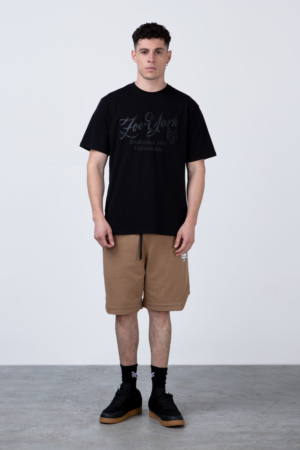 Polera Manga Corta Roots Negro