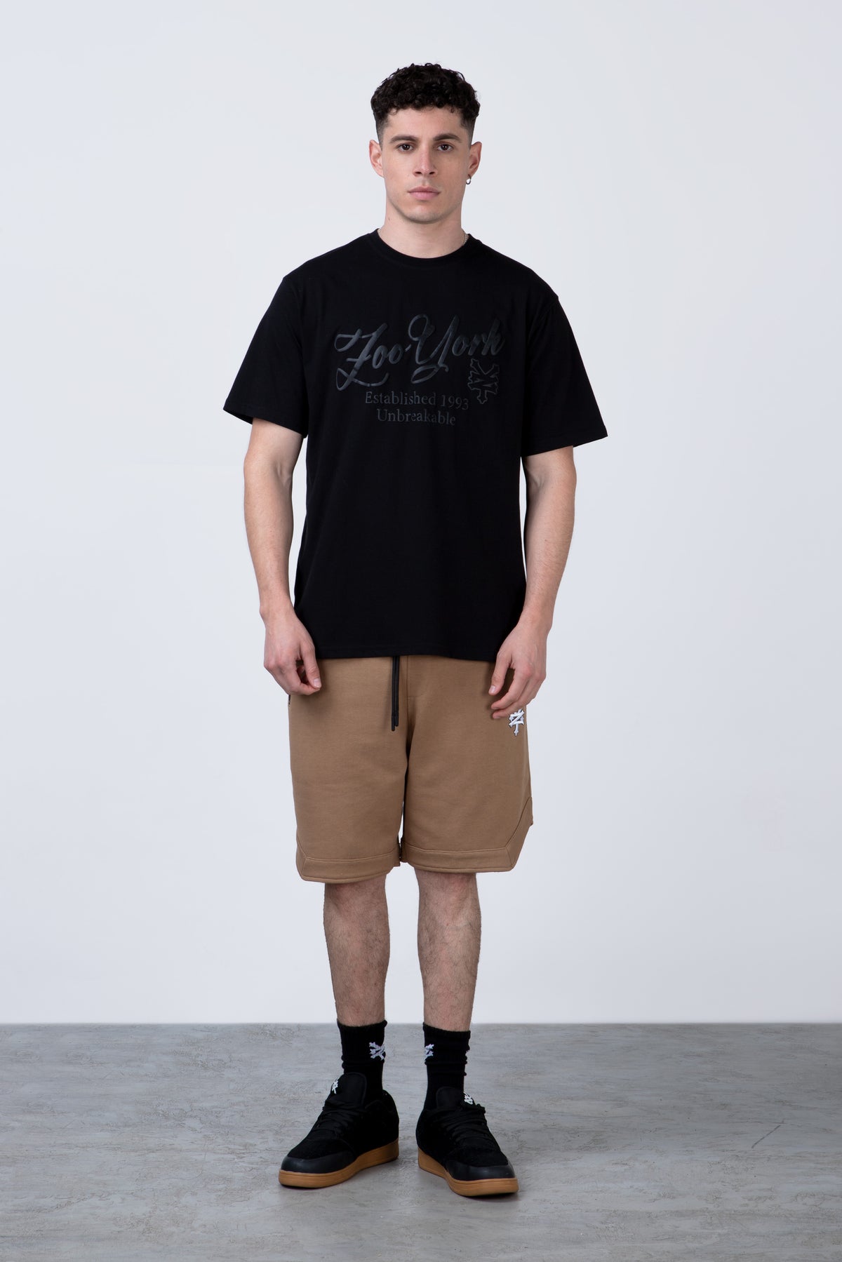 Polera Manga Corta Roots Negro
