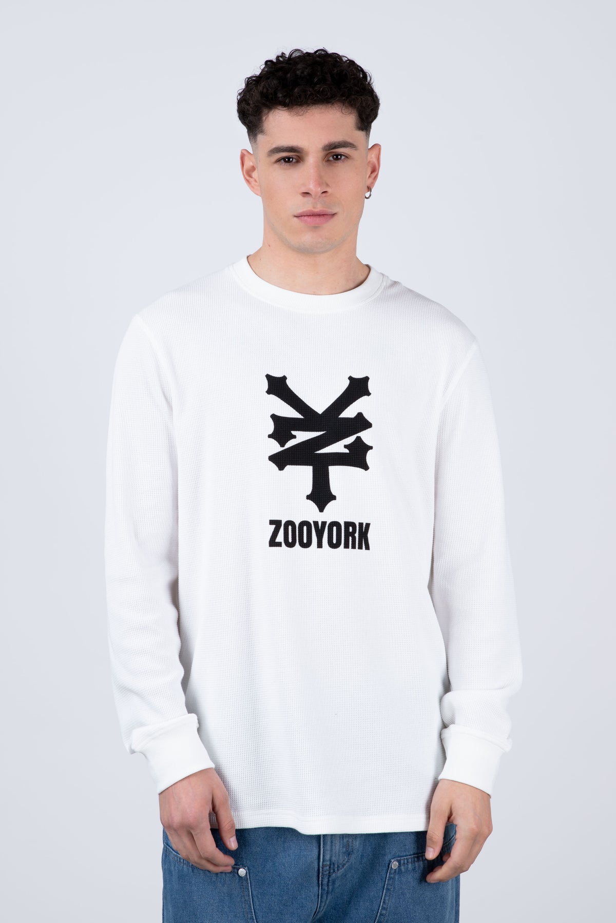 Polera Manga Larga Newyorkwaf Beige