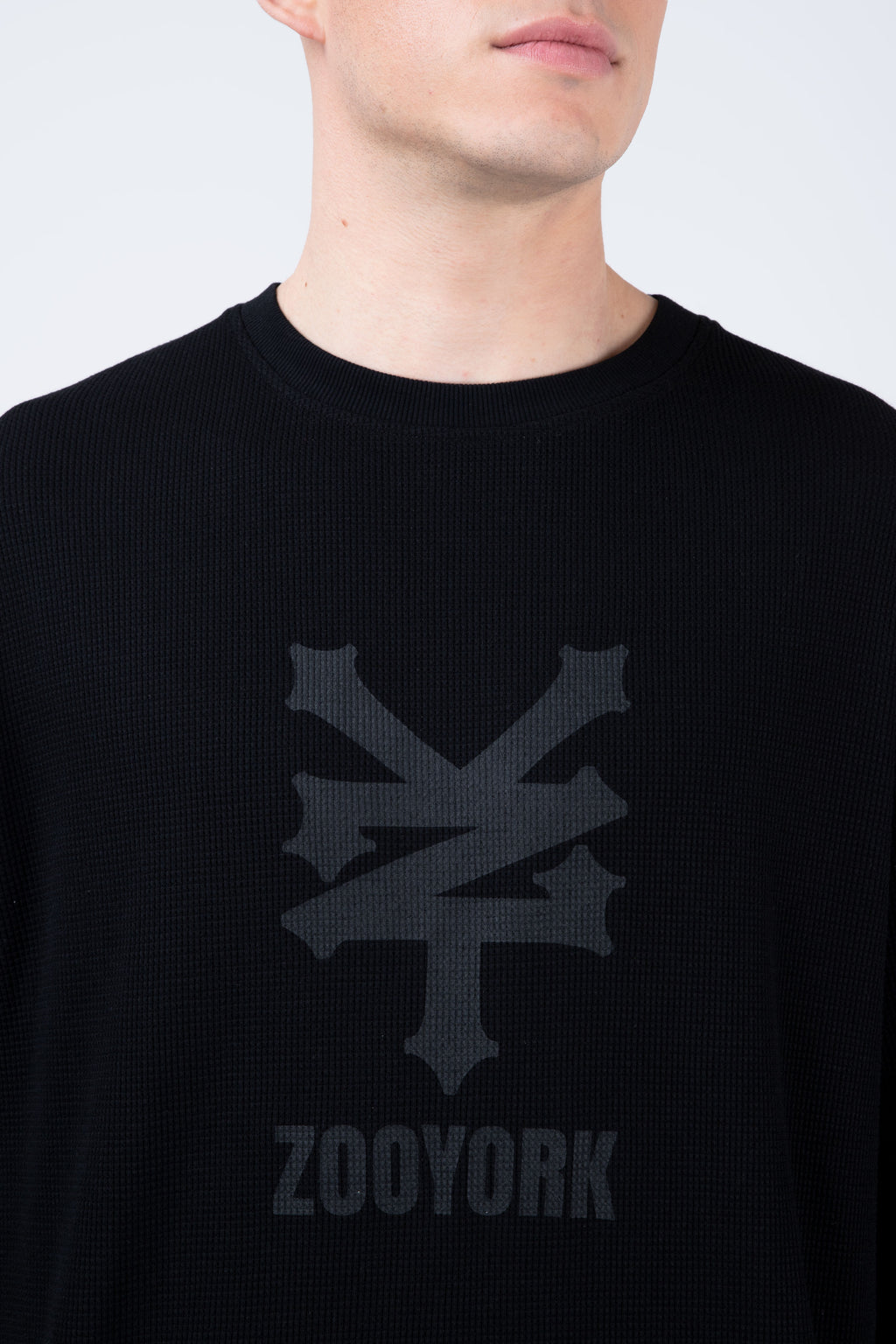 Polera Manga Larga Newyorkwaf Negro