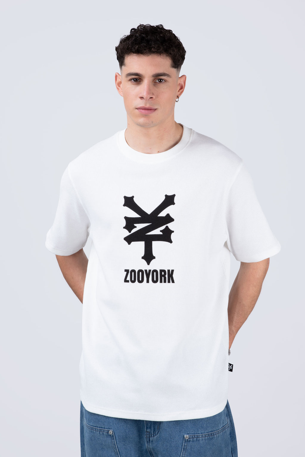 Polera Manga Corta Newyorkwaf Beige