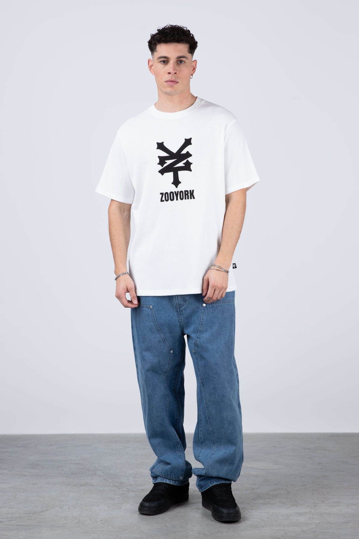 Polera Manga Corta Newyorkwaf Beige