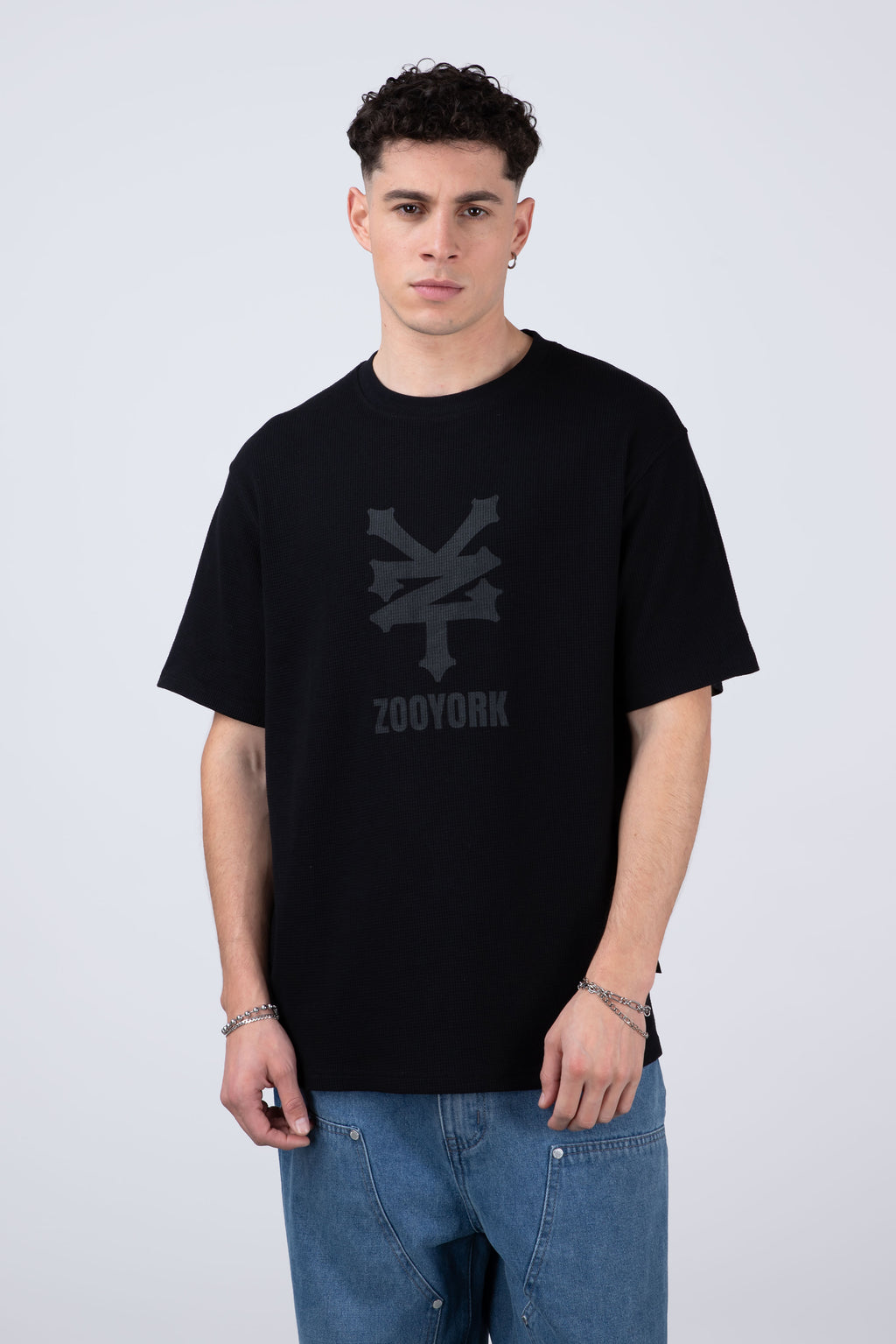 Polera Manga Corta Newyorkwaf Negro
