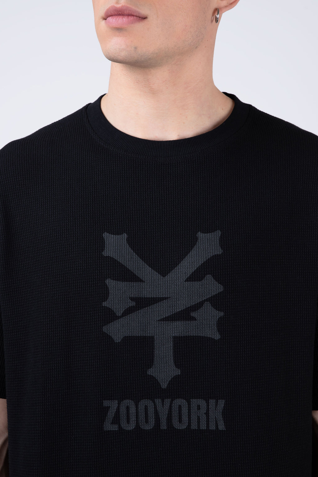 Polera Manga Corta Newyorkwaf Negro
