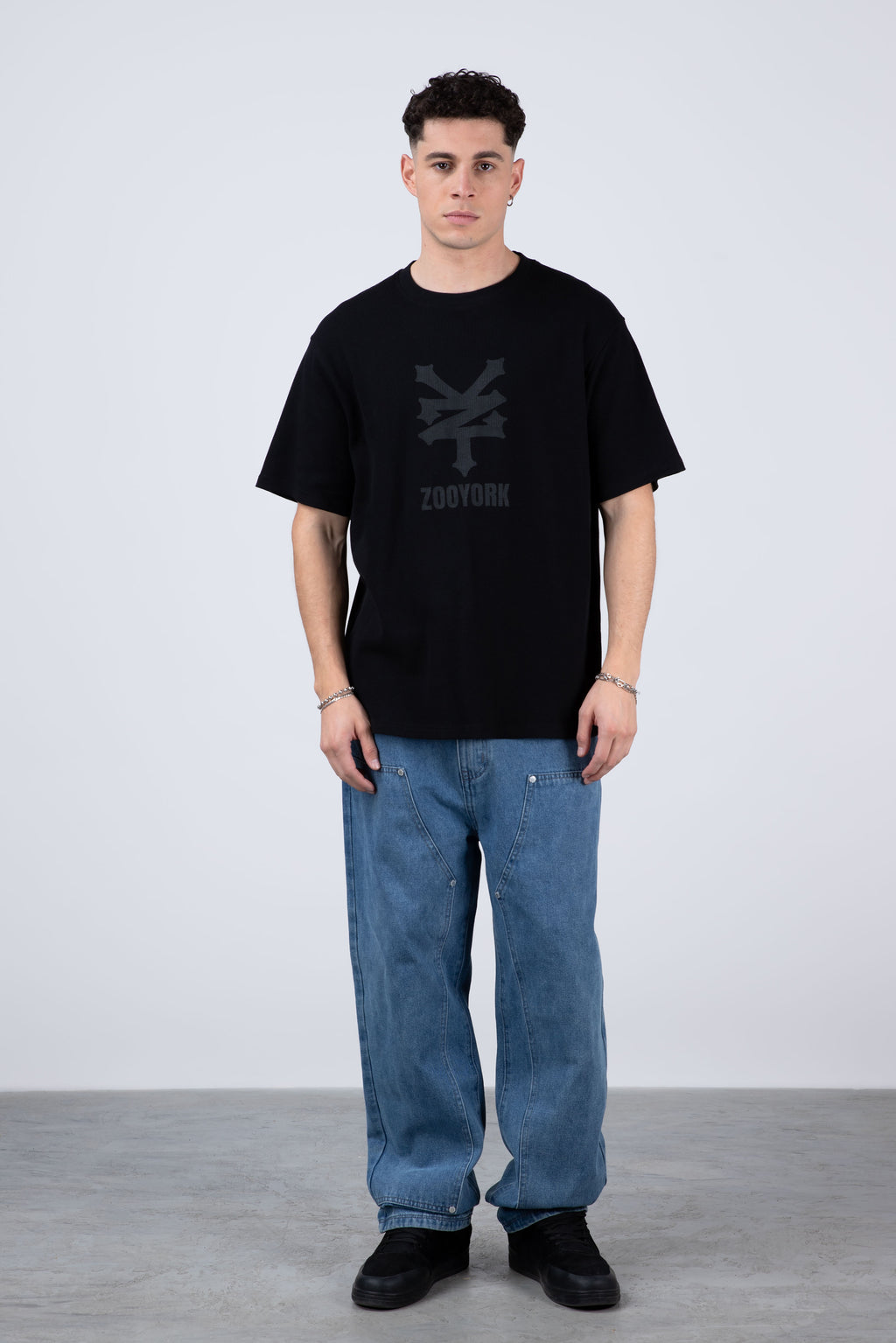 Polera Manga Corta Newyorkwaf Negro
