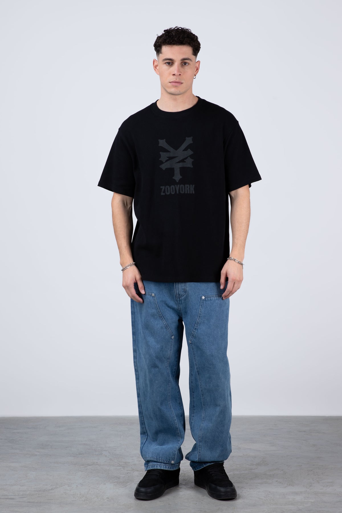 Polera Manga Corta Newyorkwaf Negro