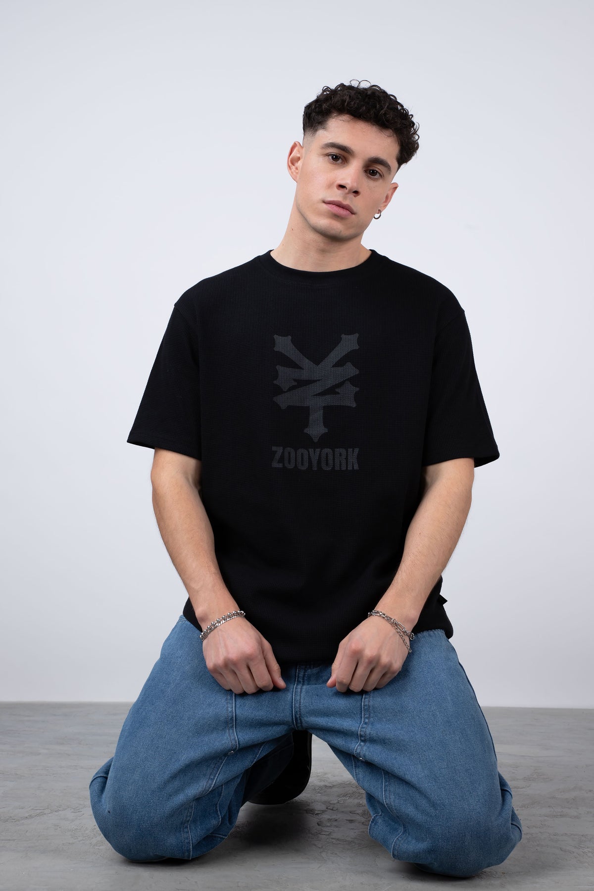 Polera Manga Corta Newyorkwaf Negro