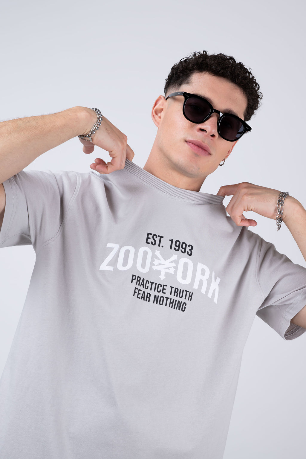 Polera Manga Corta Master Gris