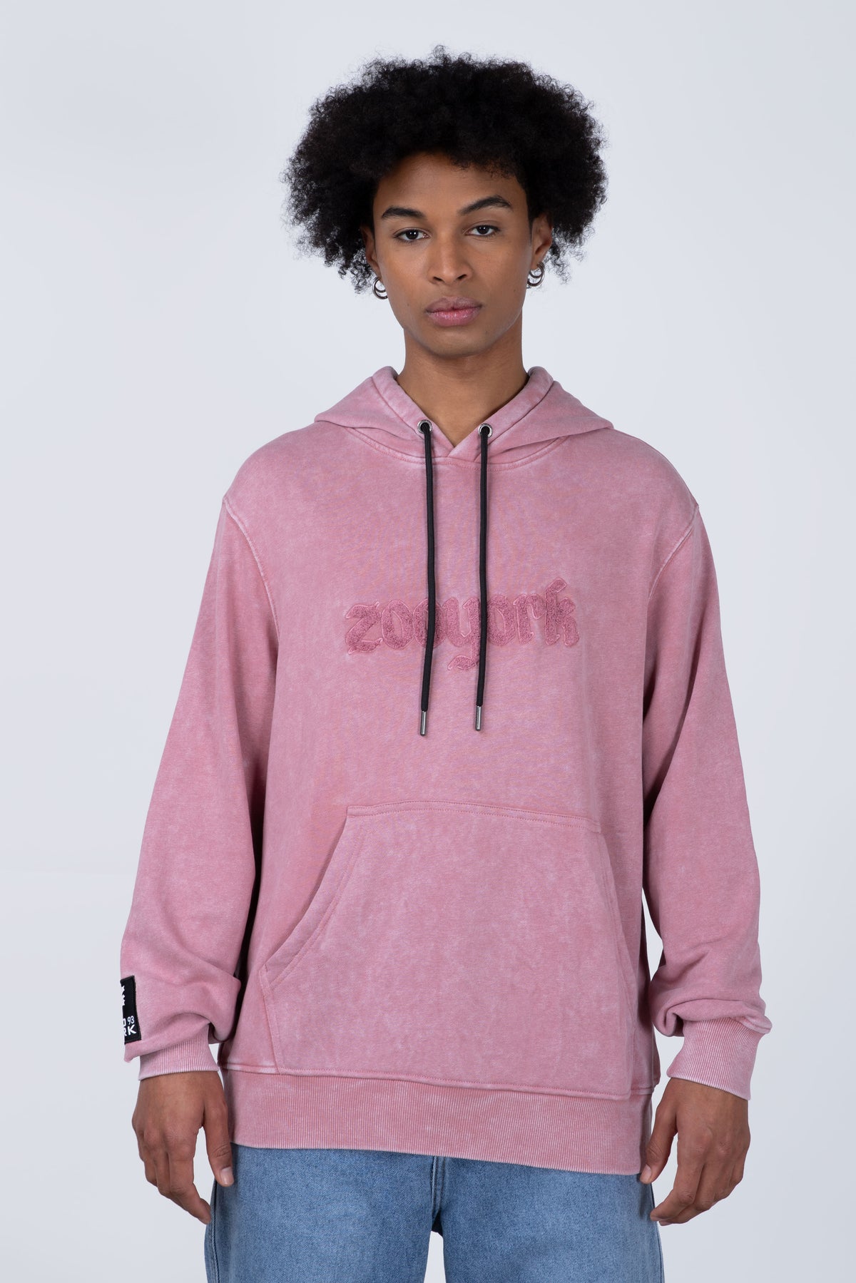 Poleron Con Cuello Greyscale Rosado