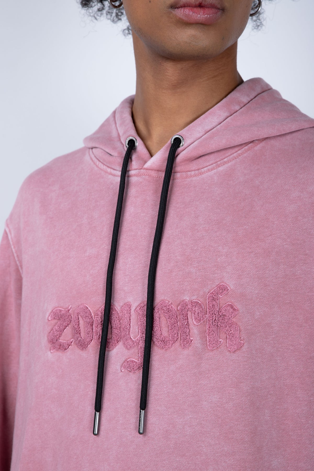 Poleron Con Cuello Greyscale Rosado