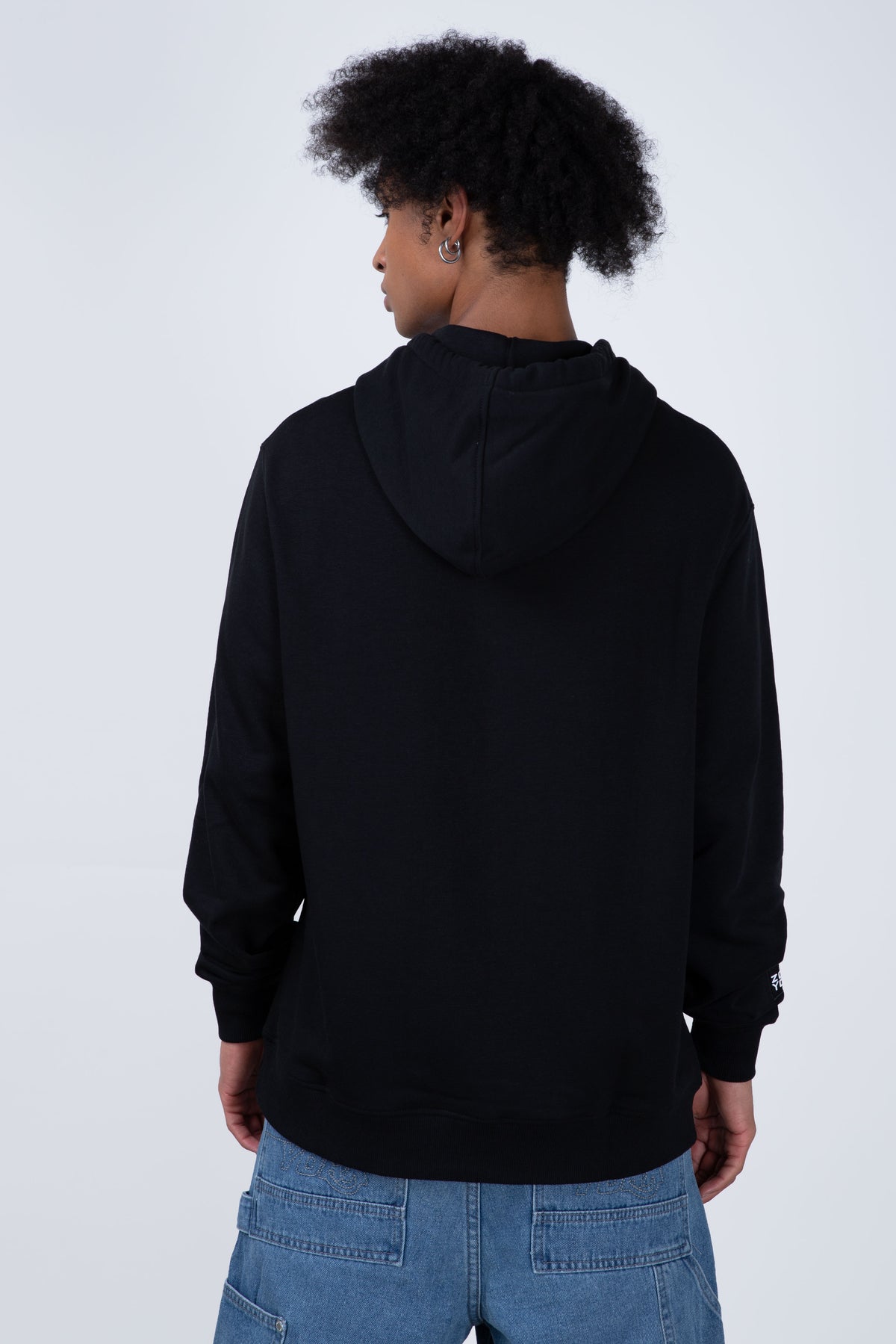 Poleron Con Cuello Greyscale Negro