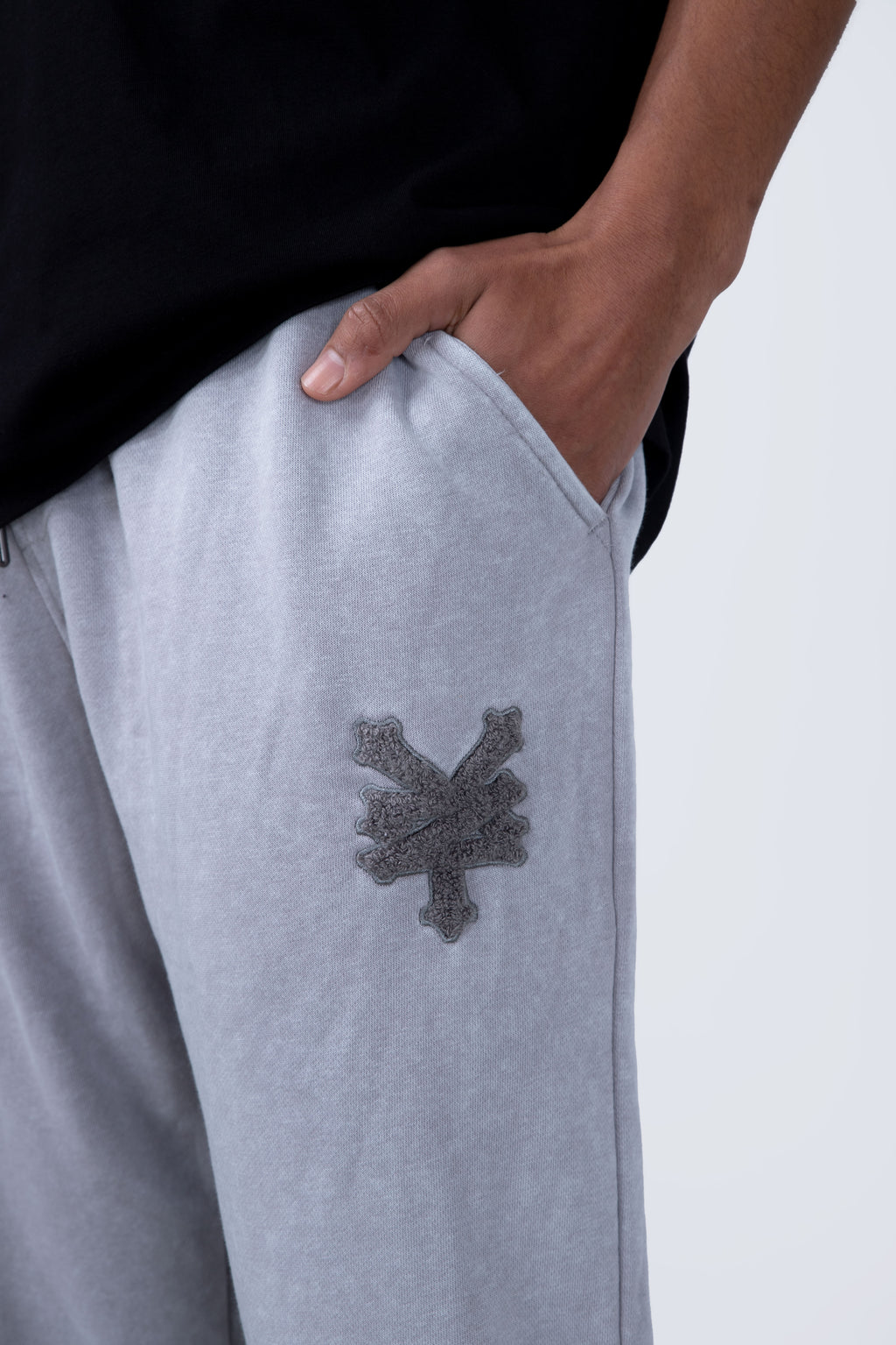 Jogger Straight Greyscale Gris