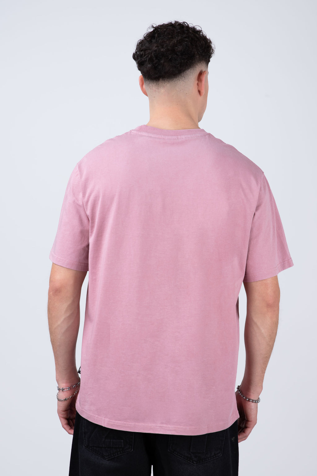 Polera Manga Corta Greyscale Rosado