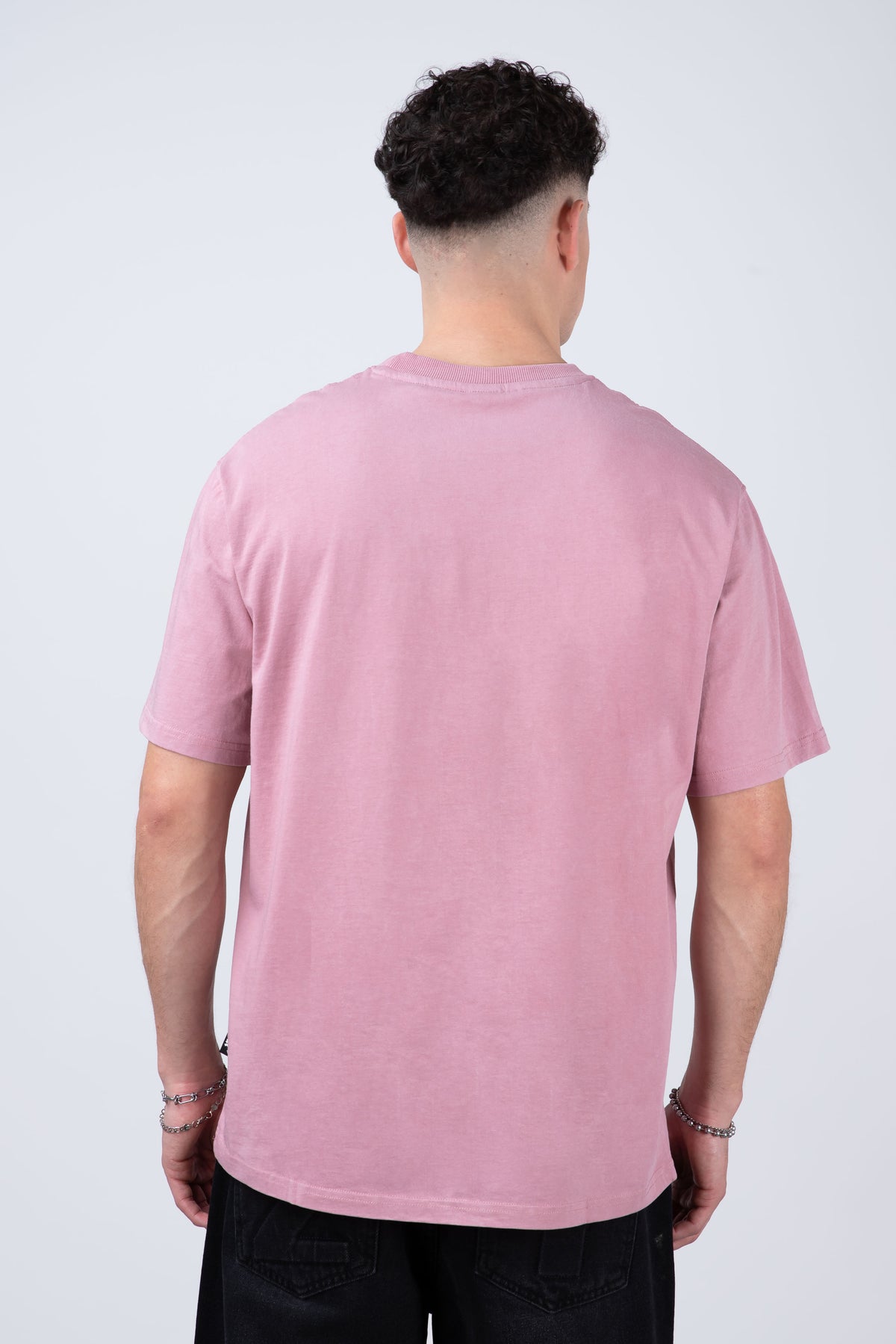 Polera Manga Corta Greyscale Rosado