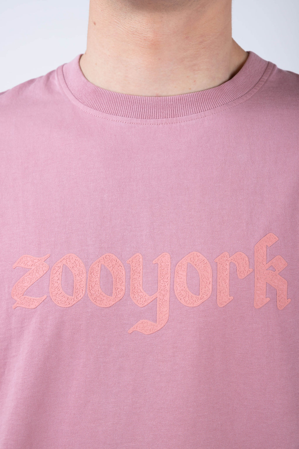 Polera Manga Corta Greyscale Rosado