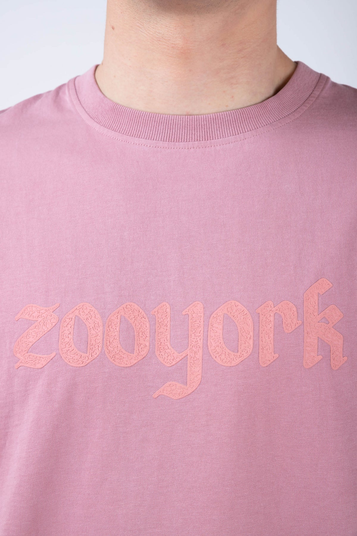 Polera Manga Corta Greyscale Rosado