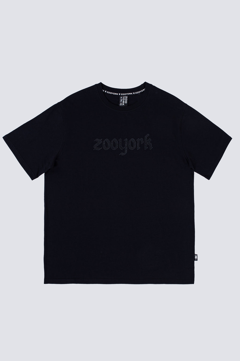 Polera Manga Corta Greyscale Negro
