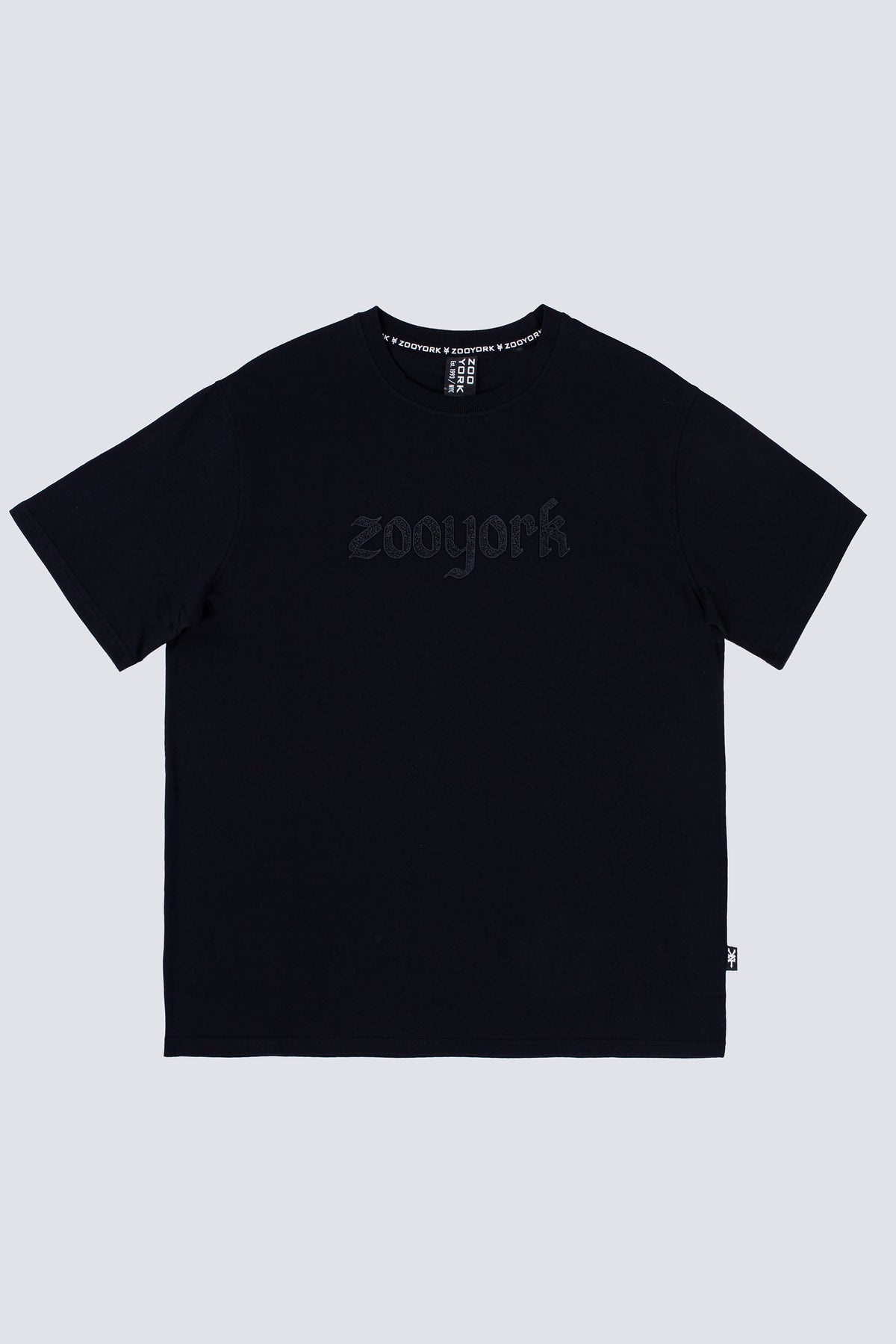 Polera Manga Corta Greyscale Negro
