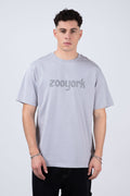 Polera Manga Corta Greyscale Gris