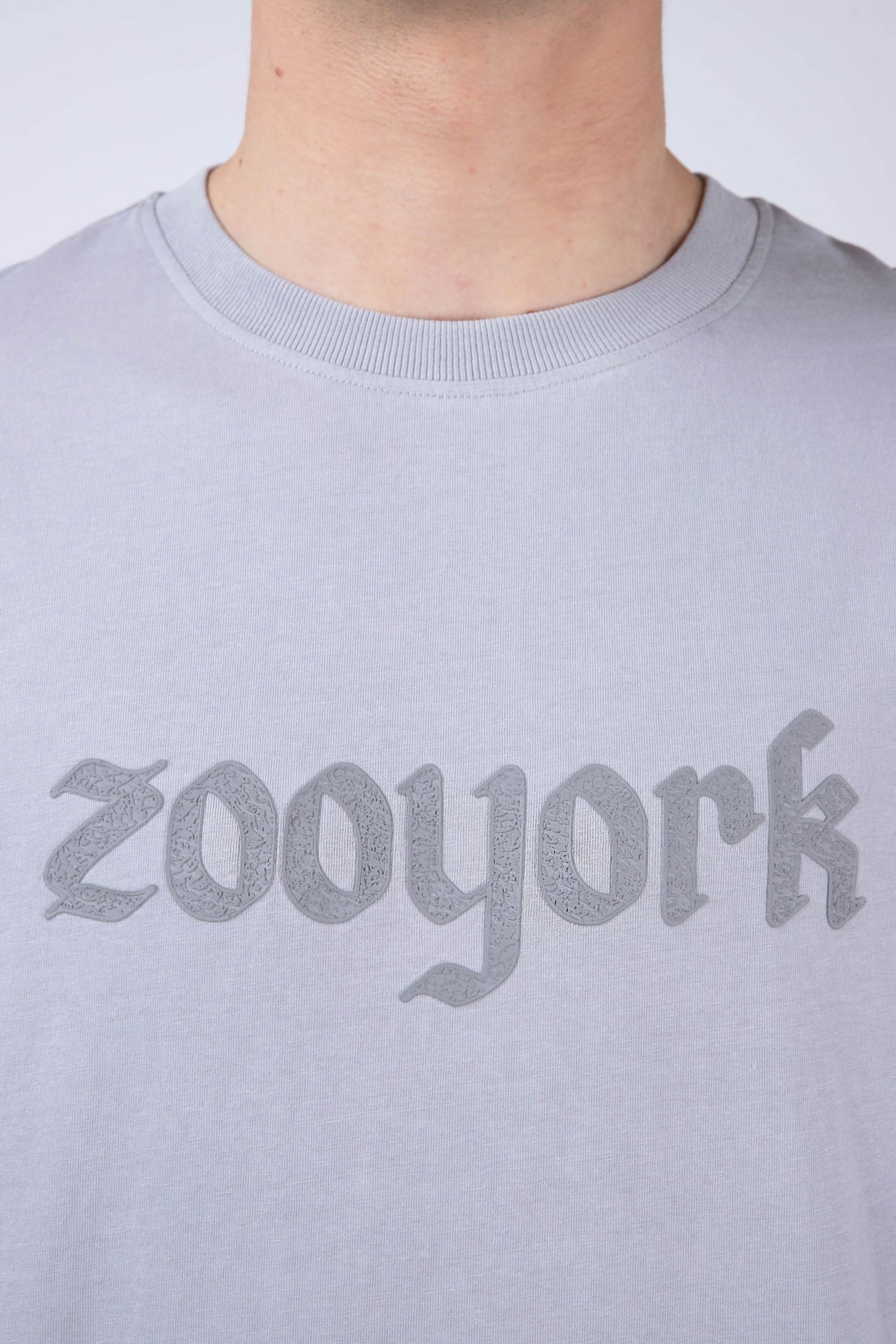 Polera Manga Corta Greyscale Gris