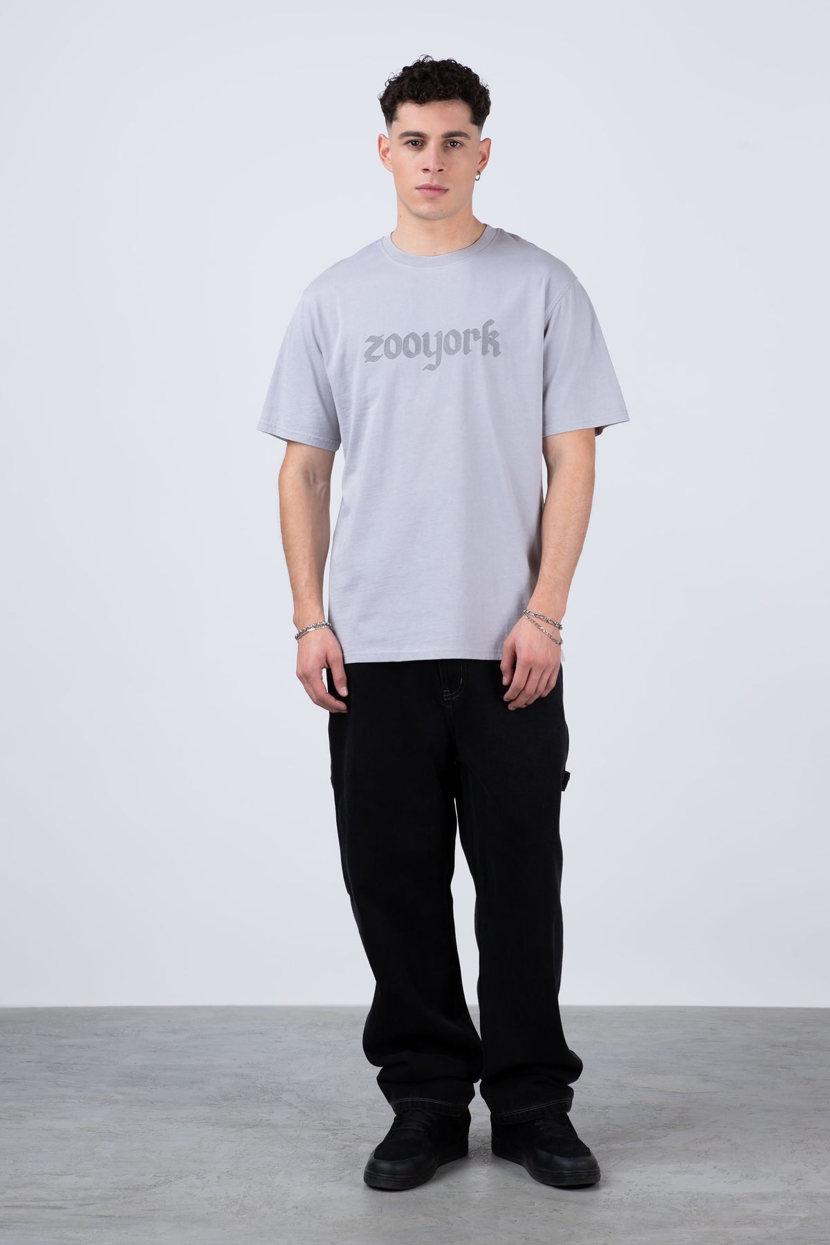 Polera Manga Corta Greyscale Gris