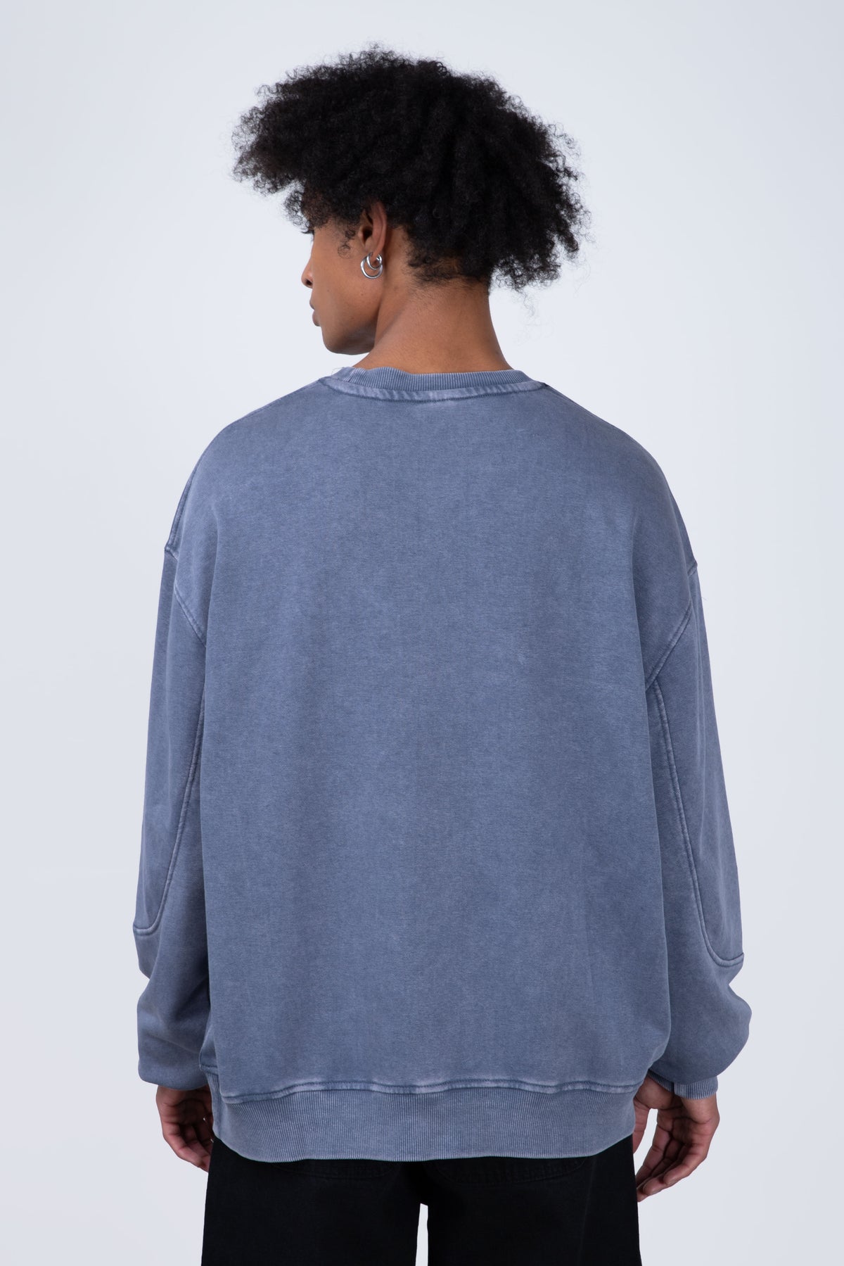 Poleron Cuello Redondo Number Azul