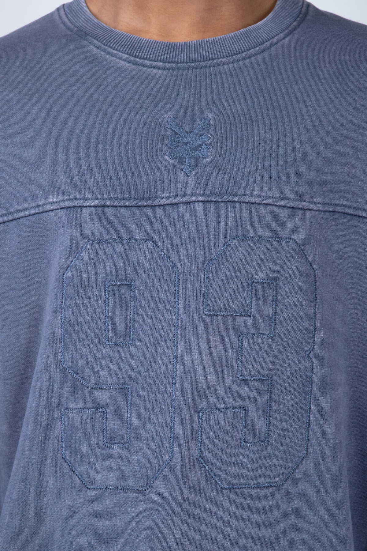 Poleron Cuello Redondo Number Azul