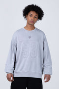 Poleron Cuello Redondo Number Gris