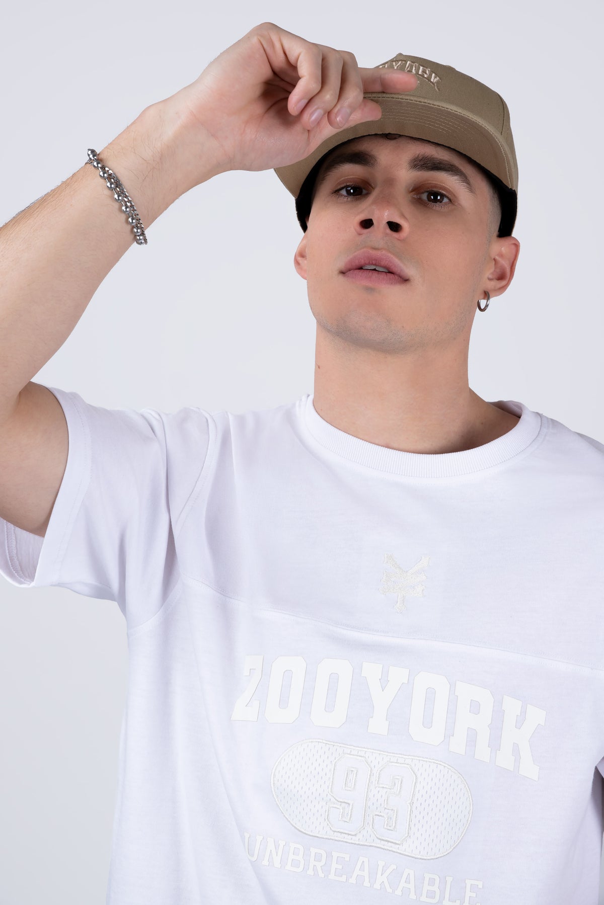 Polera Manga Corta Number Blanco