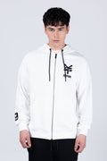 Poleron Con Cierre Newyork Blanco